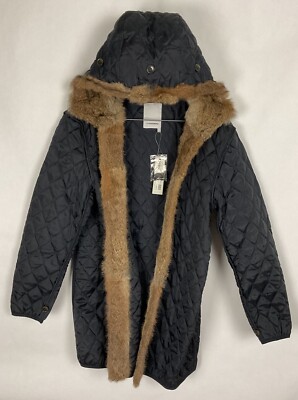 Mens J LINDEBERG Jacket Brennet Liner (INNER  ONLY) Sz M Blue Fur Trim New