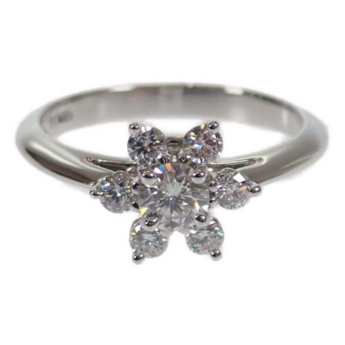 Anello Tazza burro Tiffany & Co. PT950 argento diamante taglia 8 usato - Foto 1 di 10
