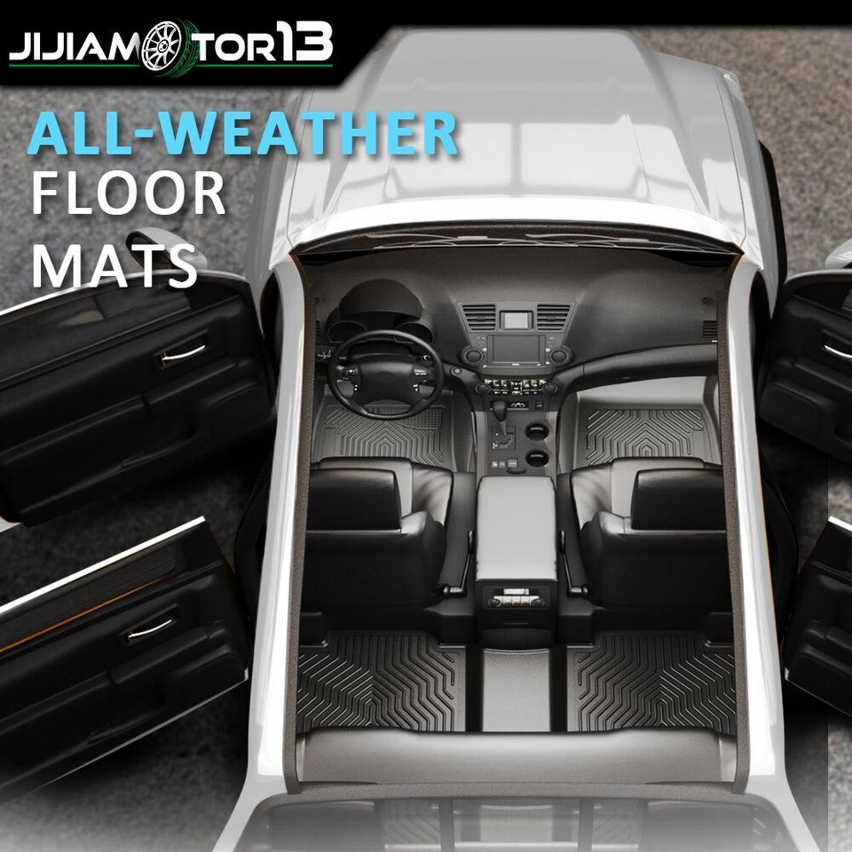 Alfombrillas TPE 3D Para Dodge Ram 1500, 2500, 3500 Quad Cab 2002-2009, Juego De 3 Piezas, Negro, Antiderrapantes