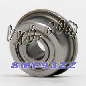 SMF93ZZ 3x9x4 Flanged Bearing Shielded Stainless Steel Bearings