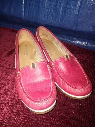 Naturalizer Hanover Pink Leather Slip On Loafers Comfort Shoes Women's Size 8.5M - Picture 2 of 7