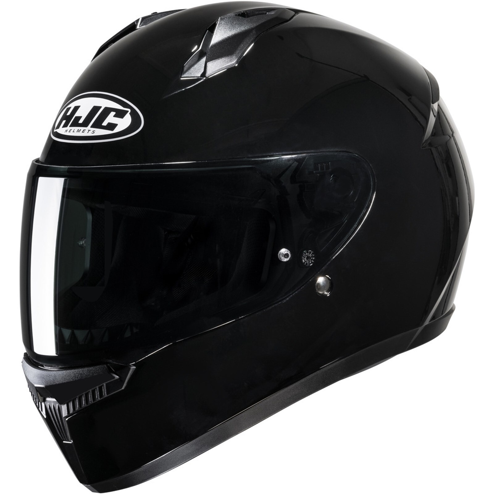 Motorcycle Helmet M - HJC C10 Solid Full Face Helmet - Black