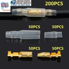 200X Insulated 3.9mm Car Bullet Connector/ Terminals Male Female Bullet-Connect