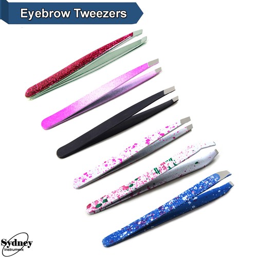Eyebrow Hair Removal Tweezers Women's Plucking Plucker Slanted Pointed