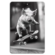 Skateboarding Pig: Unleash the Fun on Wheels