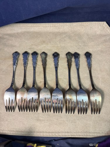 48 Teile Reed & Barton Dresden Rose Silber Teller Besteck - Bild 13 von 20