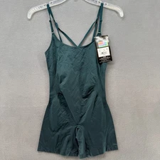 Maidenform Shaping Romper Womens M Green Seamless Smoothing Basically Sexy NWT