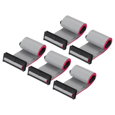 IDC 30-poliges Flachbandkabel, 2,0 mm Pitch FC zu FC Stecker, 20 cm Länge, graue