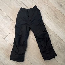 Rawik Snow Pants Black 2XL/8 Polyester Insulated Skiing Snowboarding Kids
