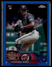 2023 Topps Chrome Update #USC126 Thaddeus Ward Blue #/150