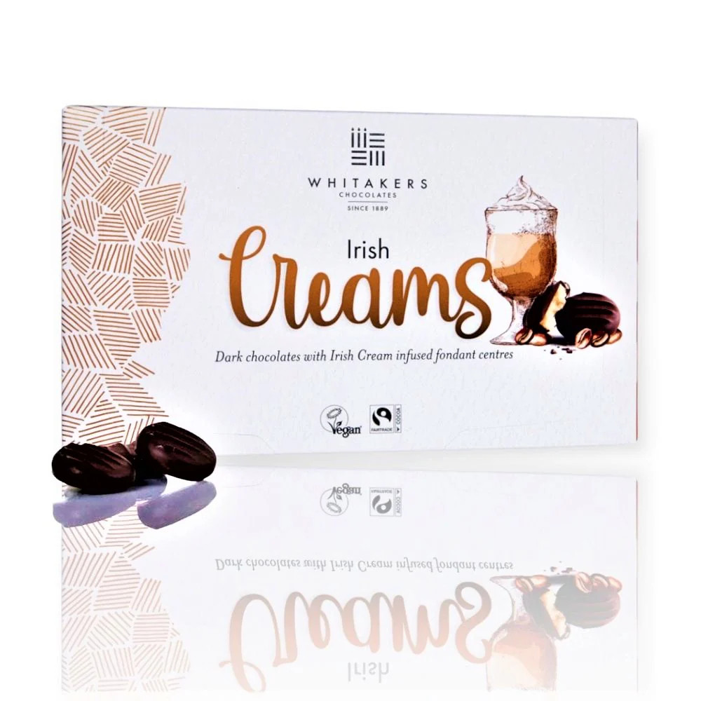 Whitakers Dark Chocolate Irish Creams Fondant Creams Gift Box 150g