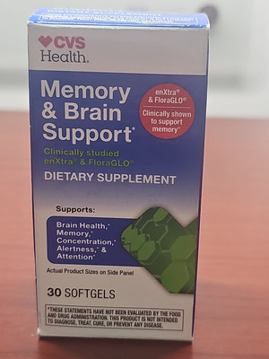 CVS Health Memory & Brain Support 30 Ct. Exp. 08/2026 New