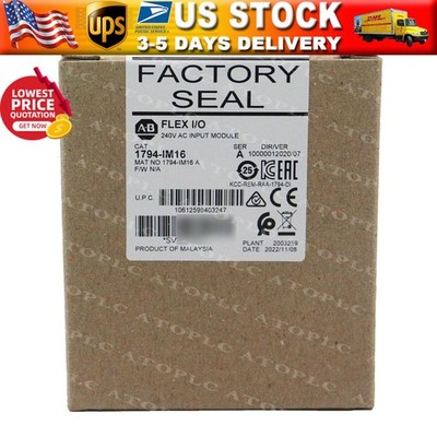 NEW Allen-Bredley 1794IM16 Flex 16 Point Digital Input Module AB 1794-IM16