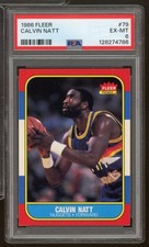 Calvin Natt Card 1986-87 Fleer #79 PSA 6