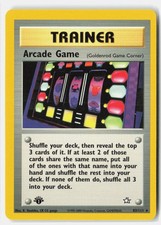 Arcade Game 83/111 Neo Genesis Pokemon 1st Edition LP K. Hoshiba, CR CG gangs on eBay