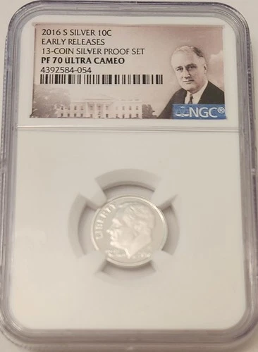2016-S Silver Roosevelt Dime NGC PF70 UCAM | Early Releases | Perfect 70
