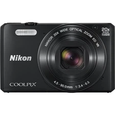 Nikon COOLPIX S7000 Vintage Digital Camera Black 16 megapixel 20x optical zoom