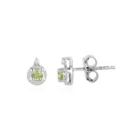 Cavill Ohrringe Damen Peridot 925 Sterlingsilber Zirkon 0,24Ct Rund