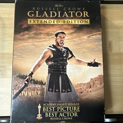 Gladiator DVD BOX SET Russell Crowe MOVIE+ BONUS DOCUMENTARY & SUPPLEMENT 3 Disc