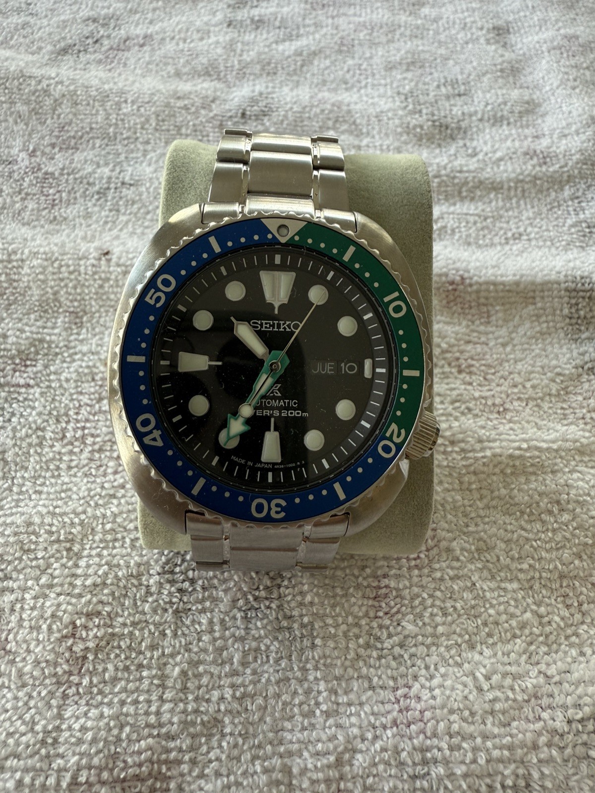 Seiko Prospex Men's Tropical Lagoon Turtle Dive Automatic Watch SRPJ35