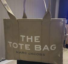 Marc Jacobs large size Canvas The Tote Bag in Beige 42x22x17 cm BNWOT NEW 