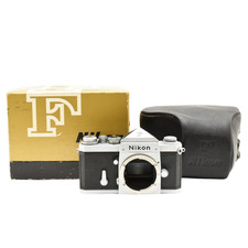 Nikon F Eye Level Silver 35mm SLR Film Camera Body MINT in Box From JAPAN 291