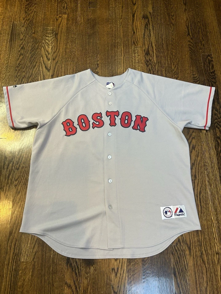 Authentic Majestic 1999 Boston Red Sox Nomar Garciaparra 5 Jersey Mens XL - Image 2 of 4