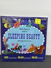 RARE SEALED DISNEYLAND 7” RECORD & 24 PG. BOOK SLEEPING BEAUTY LLP301   1965