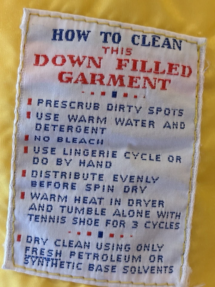 Abrigo Gerry Puffer de Colección Nylon Cremallera Chaqueta de Invierno Hecha en EE. UU. Relleno de Plumón Hombres M L Foto 4 de 4