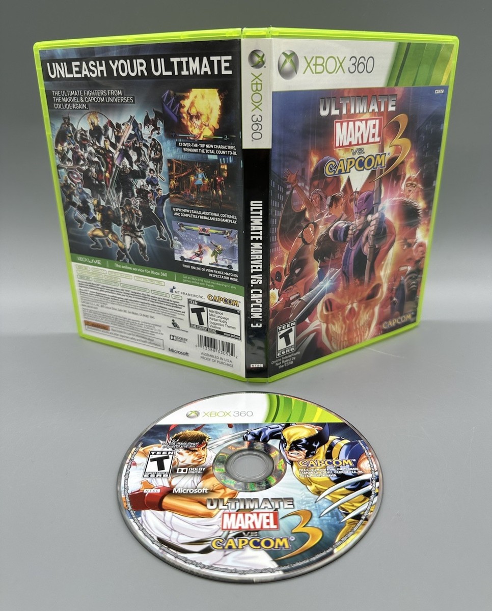 Xbox マーベル　カプコン　中古　はは Vintage 2002 Microsoft Xbox X-box Marvel Vs. Capcom 2 Arcade