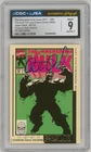 Peter David SIGNED CGC JSA SS 9  Incredible Hulk #377 Famous Covers Art Card
