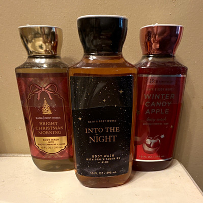 Bath & Body Works Body Wash Set 3x10 fl oz Aloe + Pro-Vit B5 Assorted