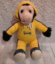 Vintage Speedy 12" Monkey In Yellow Suit California Stuffed Plush