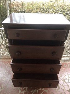 Vintage Mahogany  Chest Of Drawers With Drop Desk
