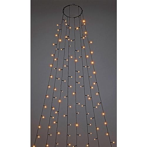 Konstsmide -820 LED Baummantel Mit Ring Ø 15, 8 SträNge à 50 Bernsteinfarbene Di-image