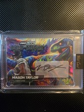 2025 Wild Card Dino Might Mason Taylor True 1/1 Auto SSP RC