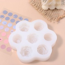 Rose Flower Candle Mold Peony Soap Mould Candle Making