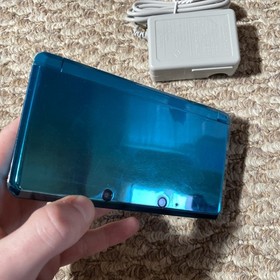 Nintendo 3DS Aqua Blue Handheld Handheld Console System CTR-001 Tested USA