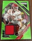 2025 Panini Prizm Premier Jerseys Patrick Mahomes II #PJY-PMA Green Pulsar Patch