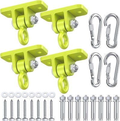 4 Pack Swing Brackets   5000lbs Capacity, Indoor/Outdoor Heavy Duty Hangers