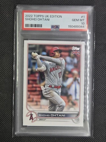 2022 Topps UK Edition Shohei Ohtani #1 PSA 10 Dodgers Pop 36