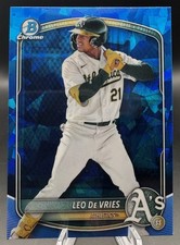 2025 Bowman Draft Chrome Sapphire - #BD-87 Leo De Vries ATHLETICS