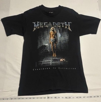 Vintage Megadeth Countdown To Extinction Tour Band TShirt Large GIANT Brand 1992