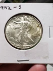 1942-S Walking Liberty Half Dollar - Scarce  High Grade  Lustrous