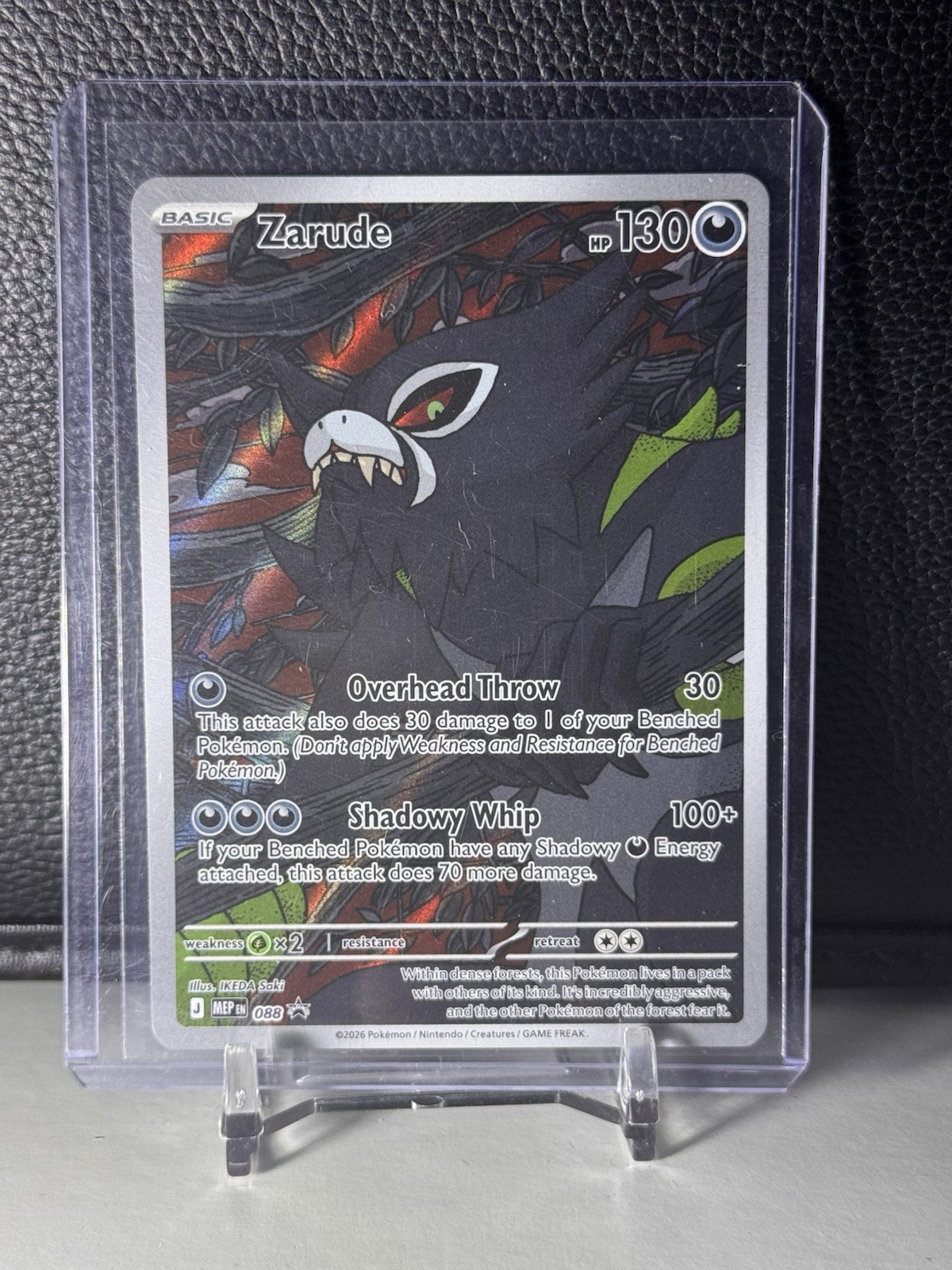Zarude 088 Mega Evolution Promo Holo 130 HP Basic Pokemon TCG Card (English)