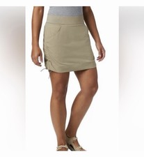 Columbia Women's All Seasons Ruched Skort Small Tan