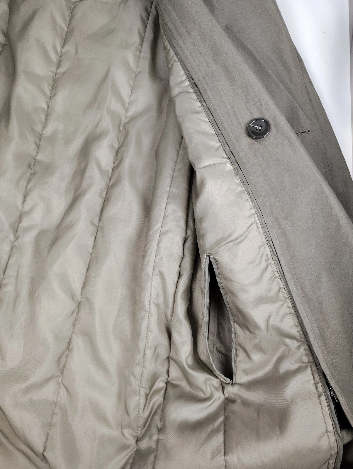 NWT DSCP Valor Collection All Weather Trench Coat Removable Quilt Liner Mens 40L - product detail image 7