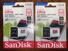 SanDisk Ultra 400 GB MicroSDXC UHS-1 Card with Adapter 120MB/s SDSQUA4