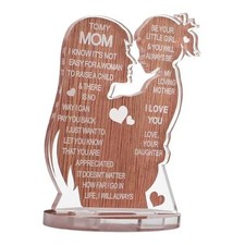 Gifts for Mom, Mom Birthday Gifts from Daughter,Acrylic Mom-Daughter-Wood Grian