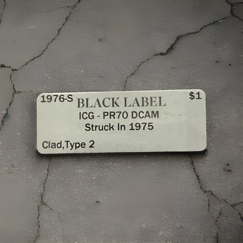 1976-S Proof Eisenhower Struck In 1975 PR70 DCAM-EXTREMELY RARE COIN - Picture 3 of 5